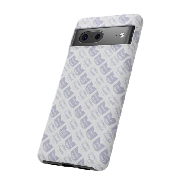 Pop Art Soup Can Pattern Tough Cell Phone Case Silver on White - Image 96