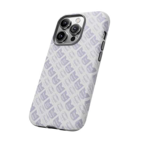 Pop Art Soup Can Pattern Tough Cell Phone Case Silver on White - Image 72