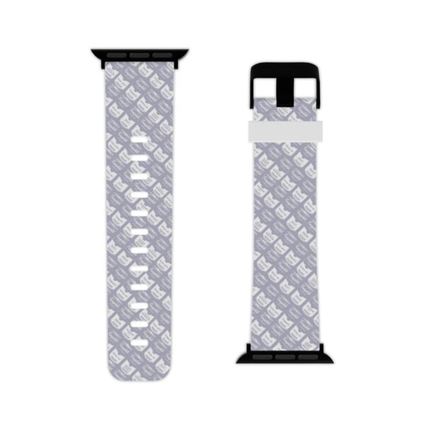 Pop Art Soup Can Watch Band for Apple Watch (White on Silver) - Image 2