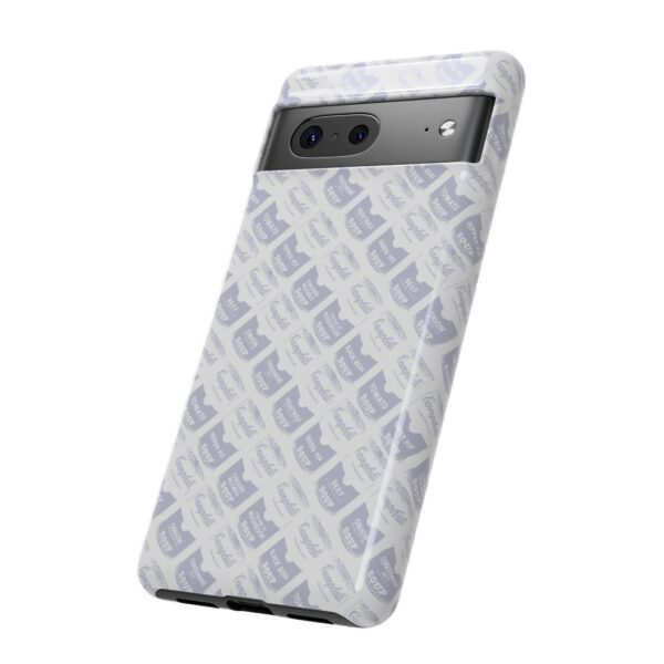 Pop Art Soup Can Pattern Tough Cell Phone Case Silver on White - Image 94