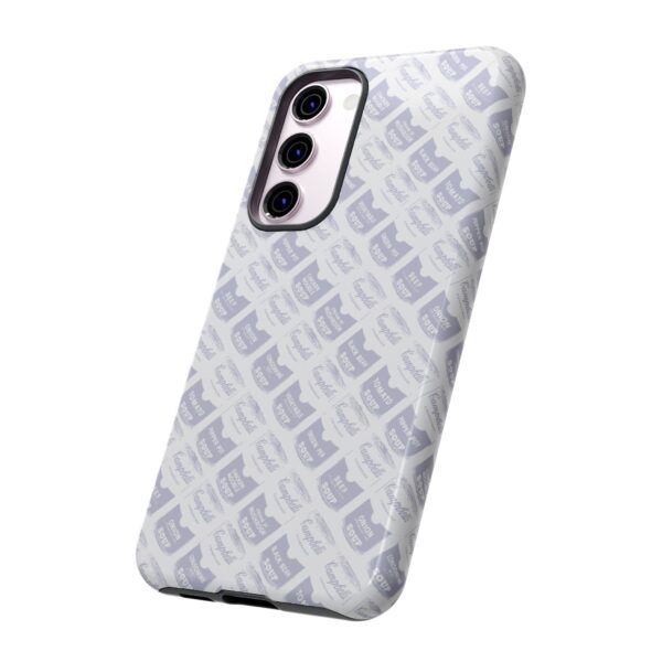 Pop Art Soup Can Pattern Tough Cell Phone Case Silver on White - Image 86