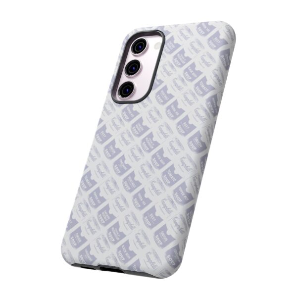 Pop Art Soup Can Pattern Tough Cell Phone Case Silver on White - Image 88