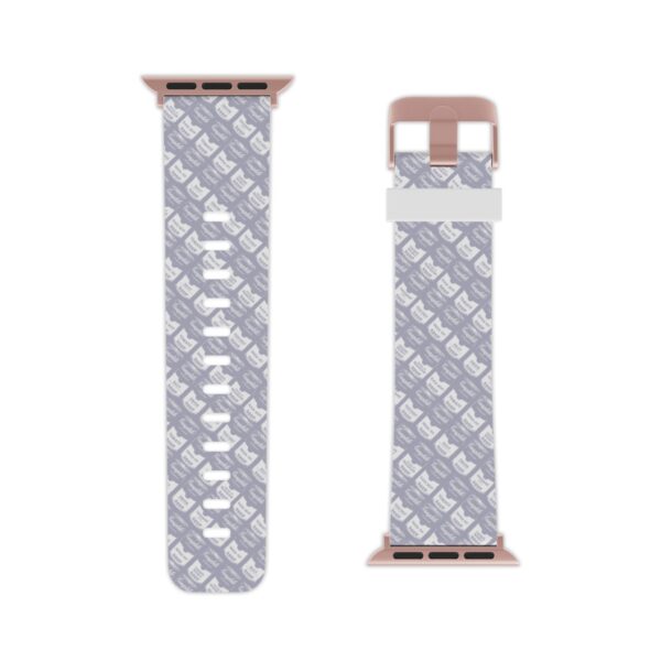 Pop Art Soup Can Watch Band for Apple Watch (White on Silver) - Image 5