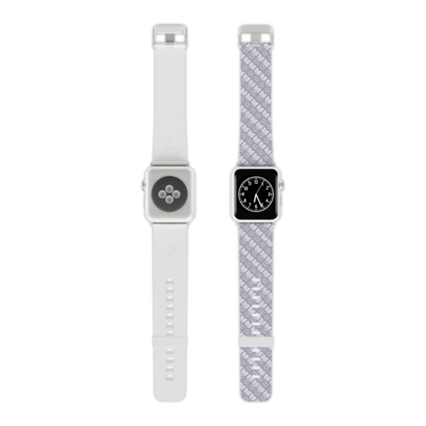 Pop Art Soup Can Watch Band for Apple Watch (White on Silver) - Image 31