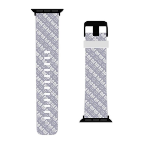 Pop Art Soup Can Watch Band for Apple Watch (White on Silver) - Image 8