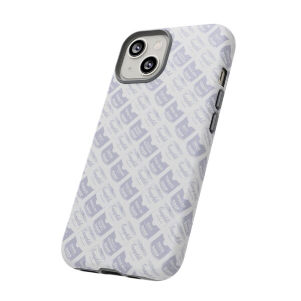 Pop Art Soup Can Pattern Tough Cell Phone Case Silver on White - Image 68