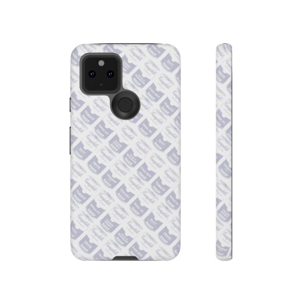 Pop Art Soup Can Pattern Tough Cell Phone Case Silver on White - Image 52