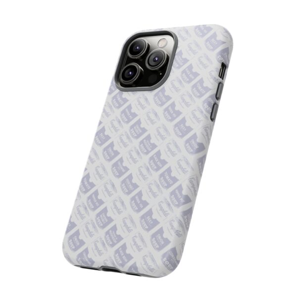 Pop Art Soup Can Pattern Tough Cell Phone Case Silver on White - Image 80