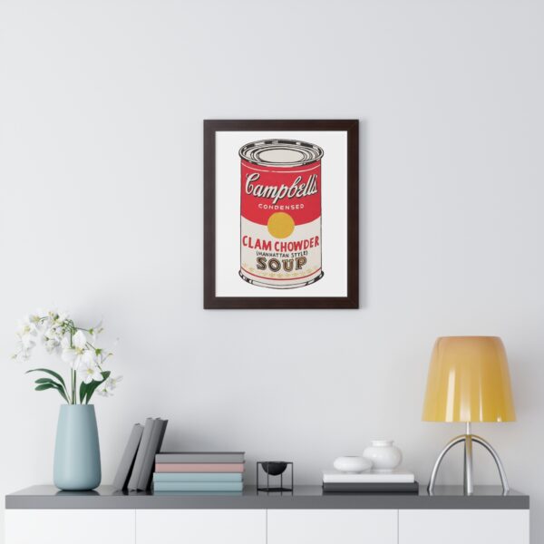 Framed Pop Art Soup Can Poster - Image 23