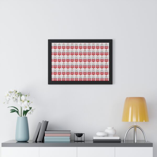 Framed Pop Art Soup Can Wall Horizontal Poster - Image 13