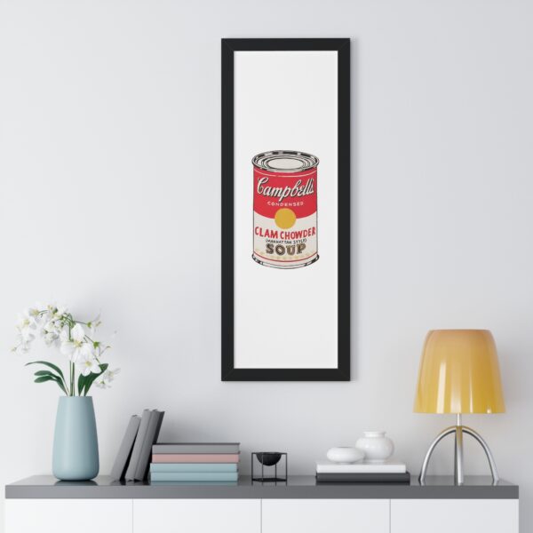 Framed Pop Art Soup Can Poster - Image 5