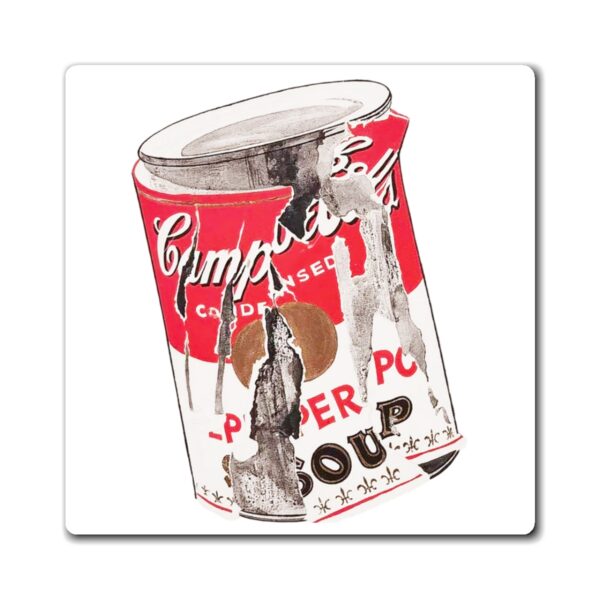 Crushed Pop Art Soup Can Fridge Magnet - Image 2