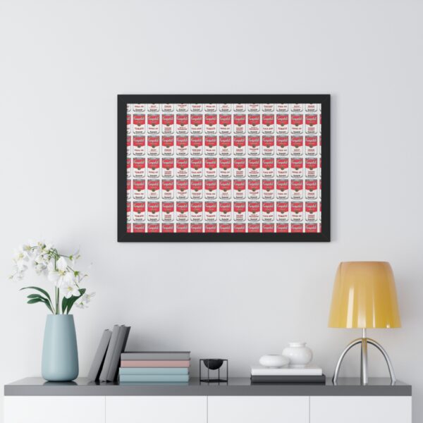 Framed Pop Art Soup Can Wall Horizontal Poster - Image 15