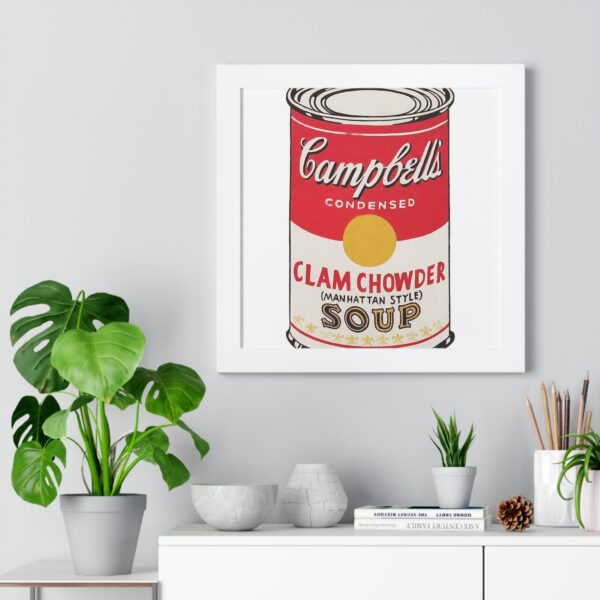 Framed Pop Art Soup Can Poster - Image 35