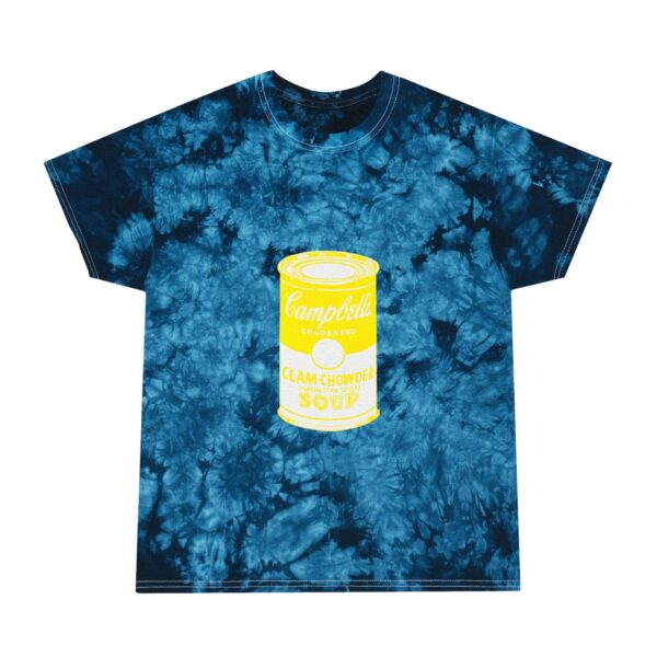 Yellow Pop Art Soup Can Tie-Dye Tee, Crystal - Image 3