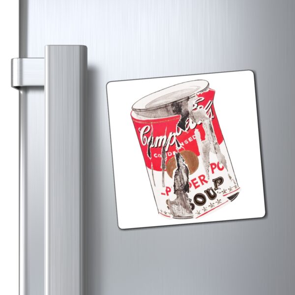 Crushed Pop Art Soup Can Fridge Magnet - Image 3