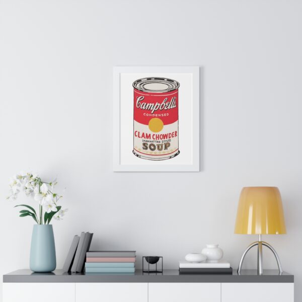 Framed Pop Art Soup Can Poster - Image 37