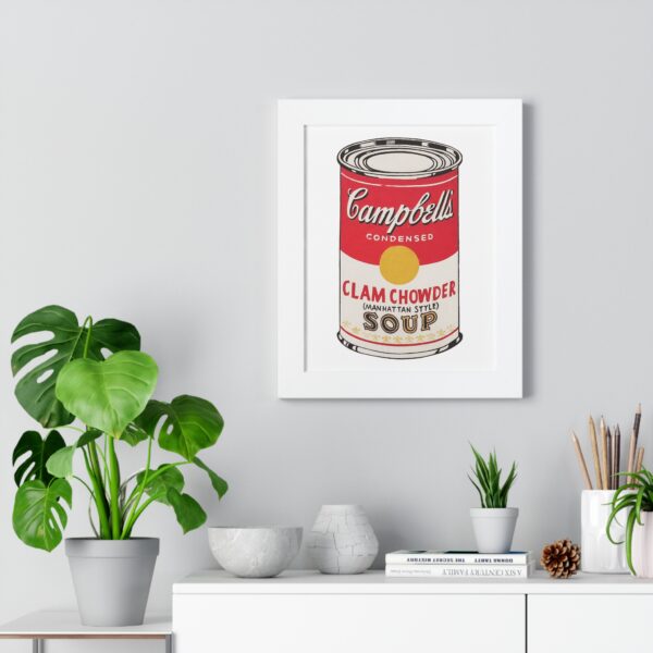 Framed Pop Art Soup Can Poster - Image 29