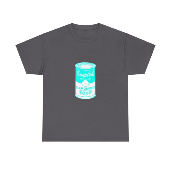 Cyan Pop Art Soup Can T-Shirt - Image 2