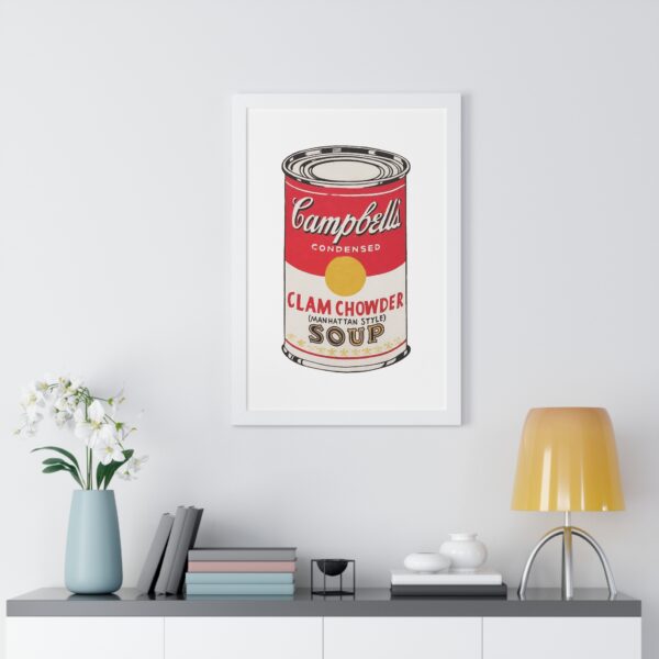 Framed Pop Art Soup Can Poster - Image 41