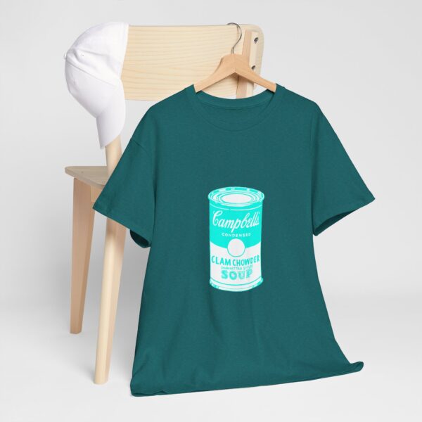 Cyan Pop Art Soup Can T-Shirt - Image 13