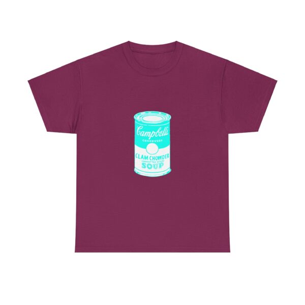 Cyan Pop Art Soup Can T-Shirt - Image 11