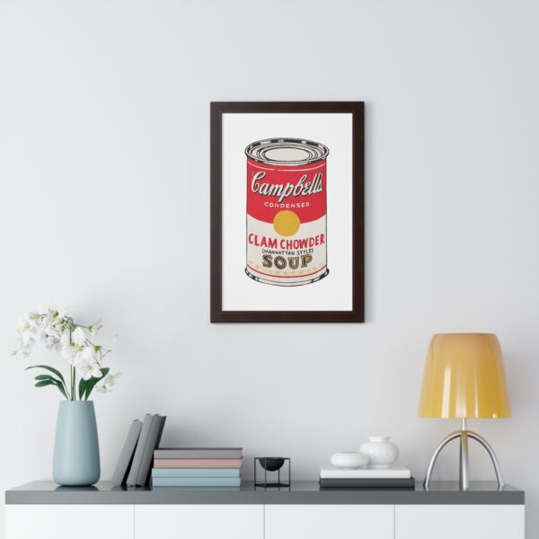 Framed Pop Art Soup Can Poster - Image 25