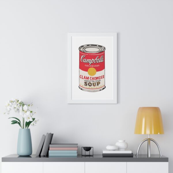 Framed Pop Art Soup Can Poster - Image 39