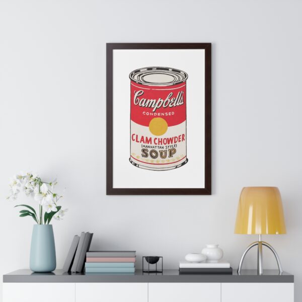 Framed Pop Art Soup Can Poster - Image 27