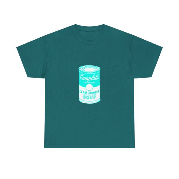 Cyan Pop Art Soup Can T-Shirt - Image 14