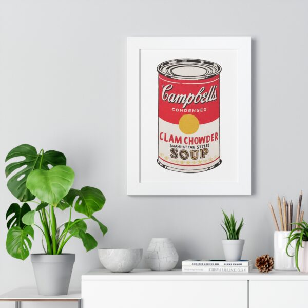 Framed Pop Art Soup Can Poster - Image 31