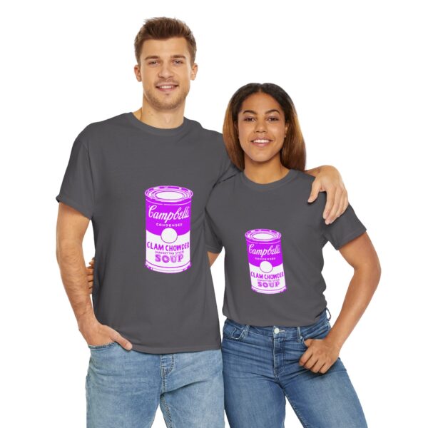 Pink Pop Art Soup Can T-Shirt - Image 7