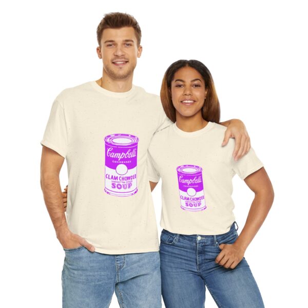 Pink Pop Art Soup Can T-Shirt - Image 4