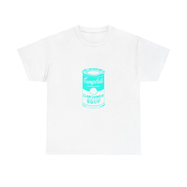 Cyan Pop Art Soup Can T-Shirt - Image 8