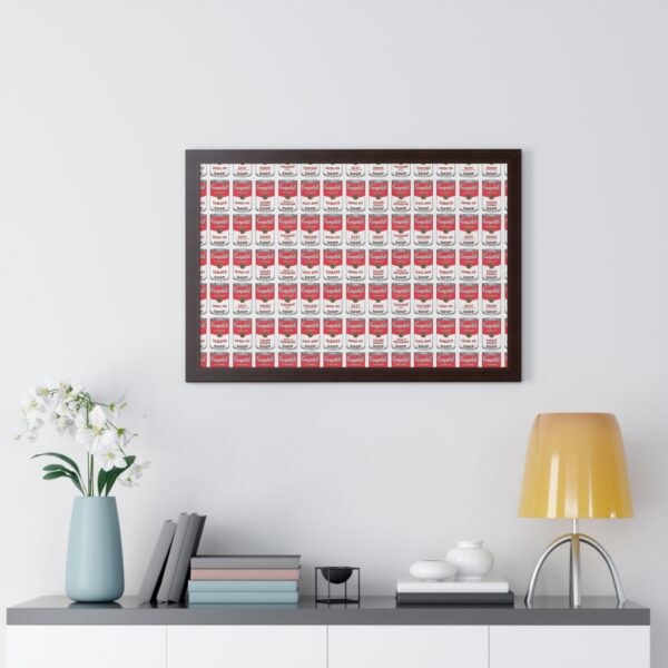 Framed Pop Art Soup Can Wall Horizontal Poster - Image 27