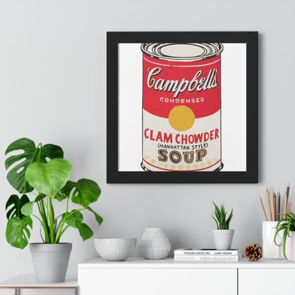 Framed Pop Art Soup Can Poster - Image 7